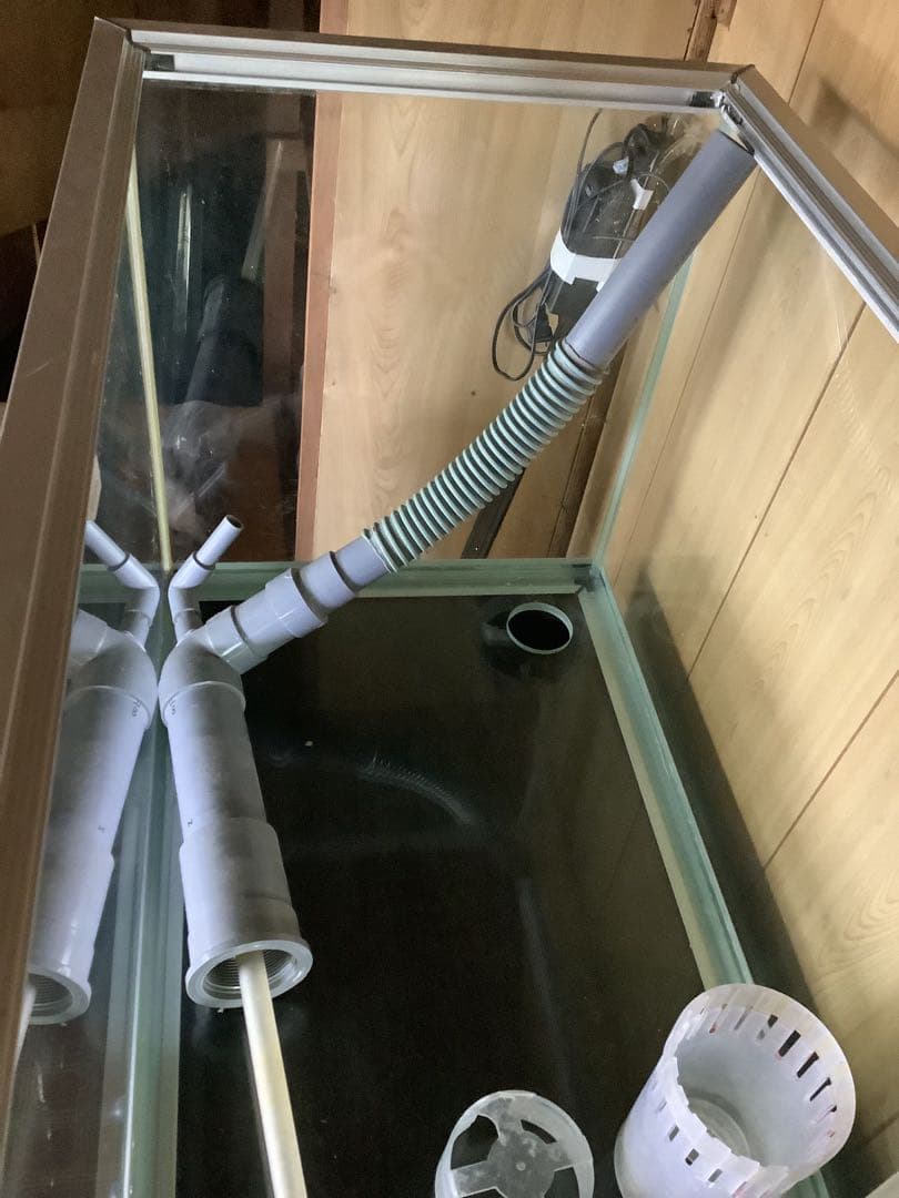 オーバーフロー水槽 90大きめ フィルター部品付き