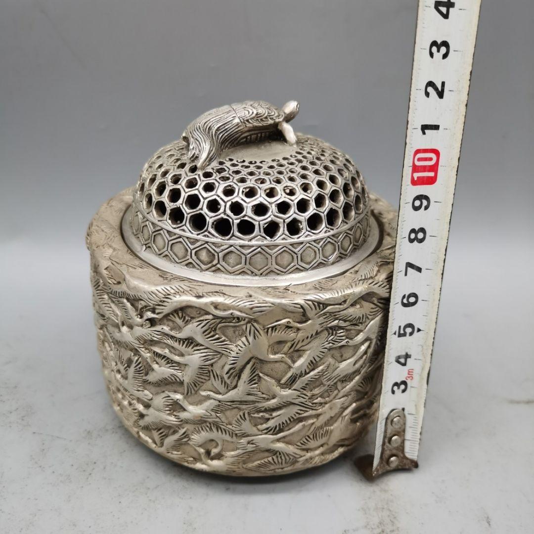 銅器 千鶴香炉 茶道具 香道具 蓋置 工芸品 美術品 置物