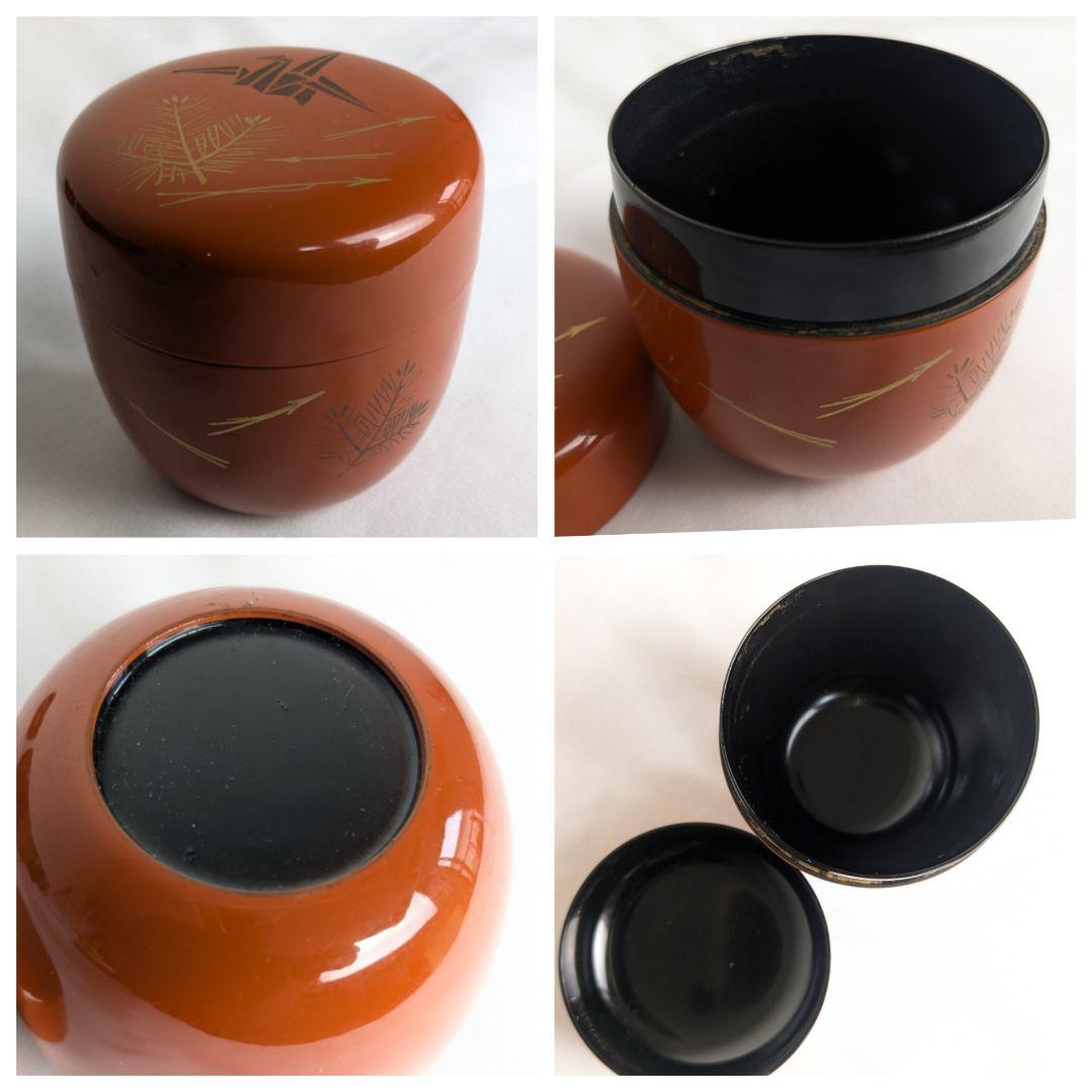 茶道具 棗 蒔絵 9点 まとめ売り 黒 赤 朱色