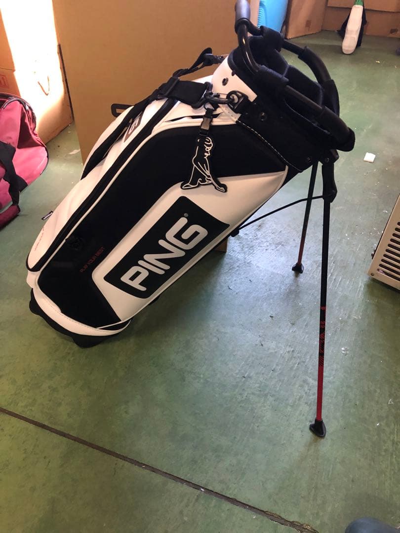 PING ピン キャディバッグ スタンド式 ワンポケット