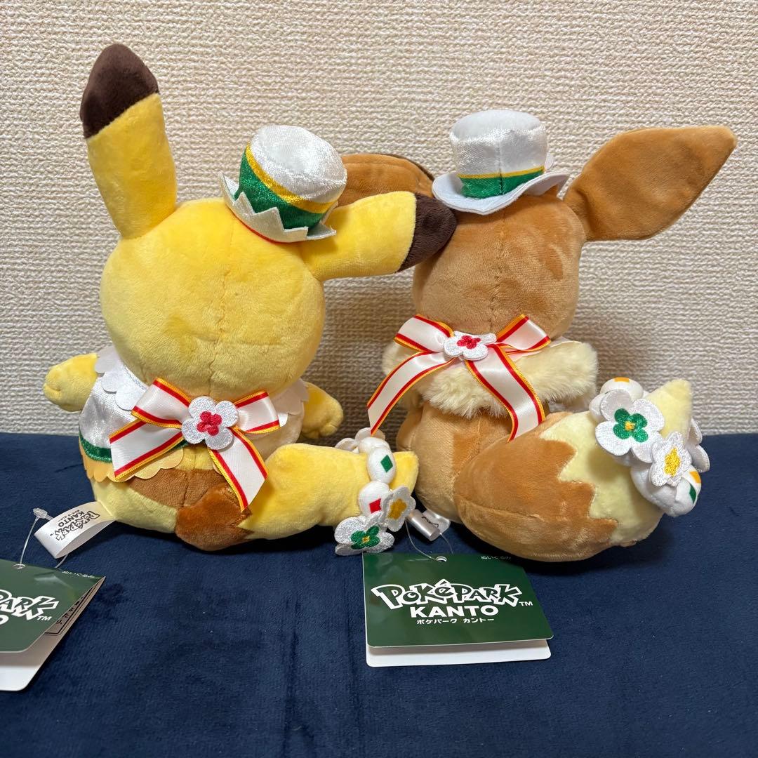【新品タグ付き】ポケパークカントー限定 ピカチュウ イーブイ ぬいぐるみ
