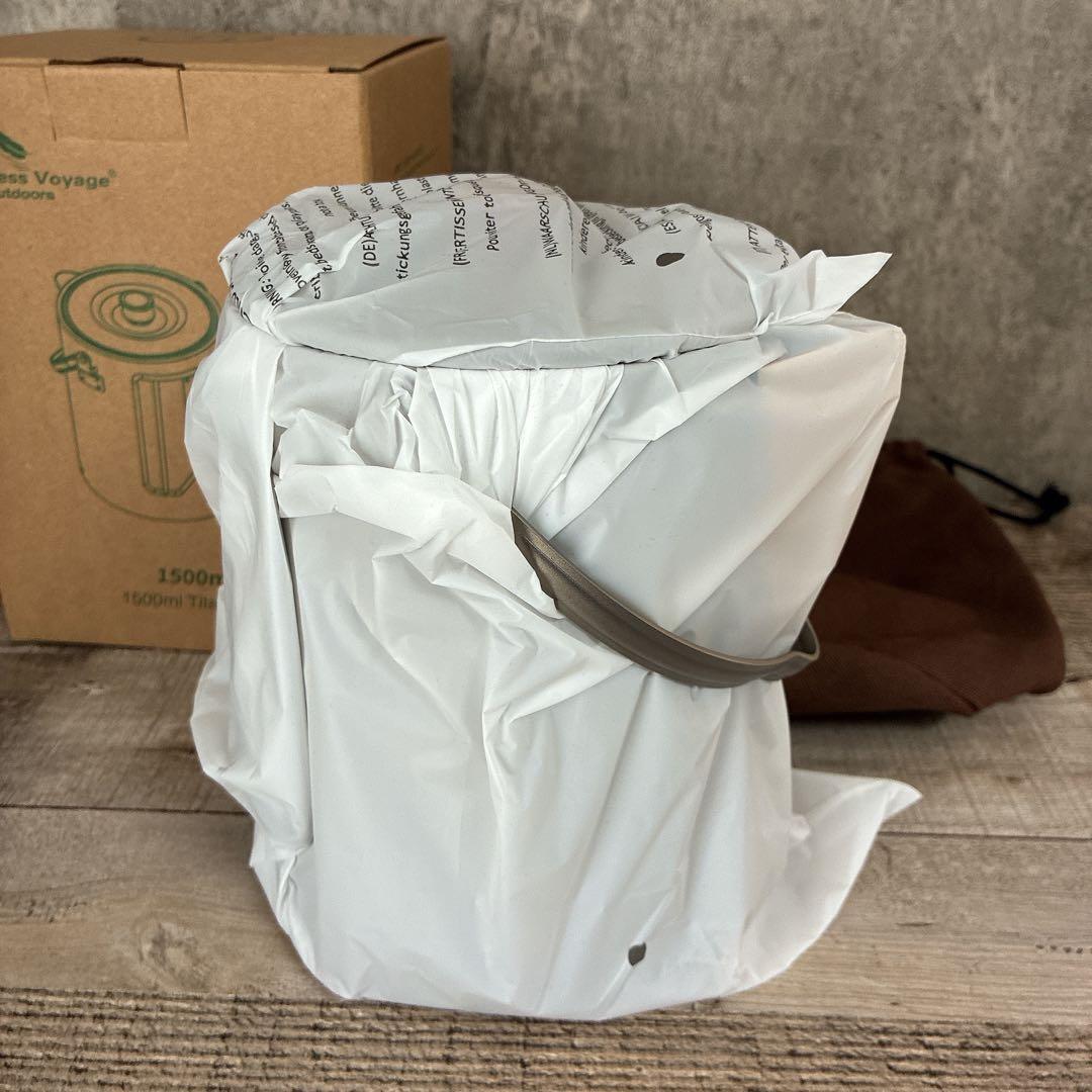 定価10000円　チタン製　ケトル　焚き火　コーヒーポット　チタン　クッカー