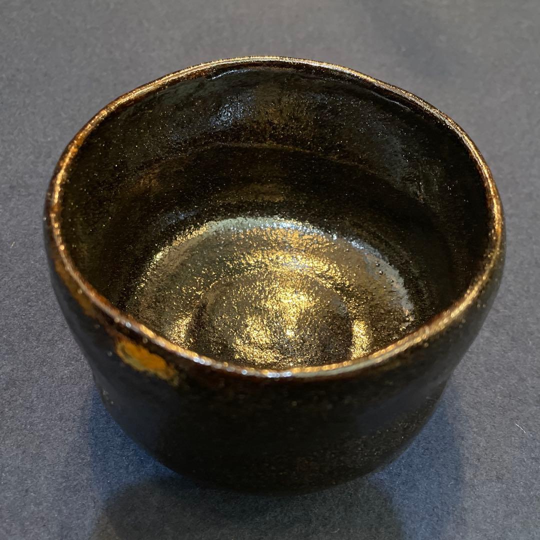 人気の女性作家【檜垣 青子】の作品『黒茶碗』共箱　※未使用品の様な状態