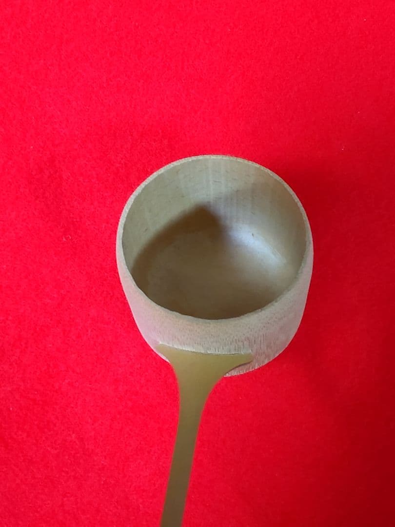 唐銅水差し/竹製柄杓-未使用