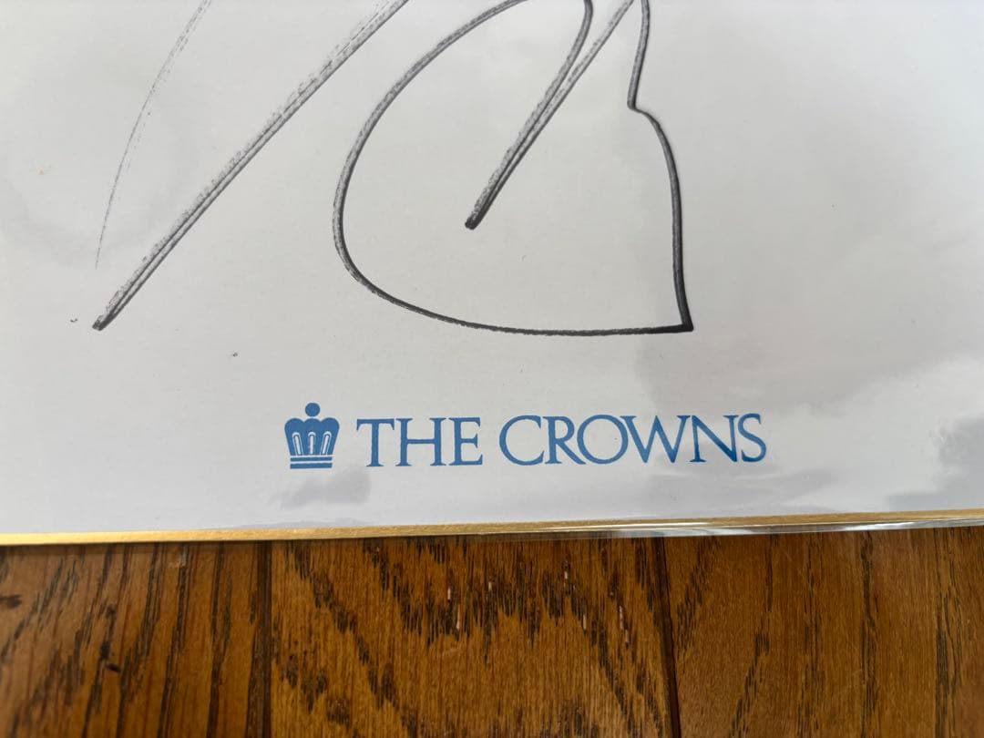 本物　中日クラウンズ公式チャリティー品　ジャンボ尾崎　直筆サイン色紙　尾崎将司