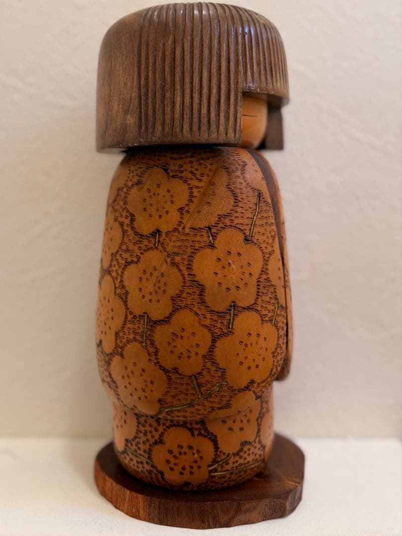 希少 総理大臣賞受賞作家 大谷良夫 作 「春を待つ」創作こけし 高さ約24cm