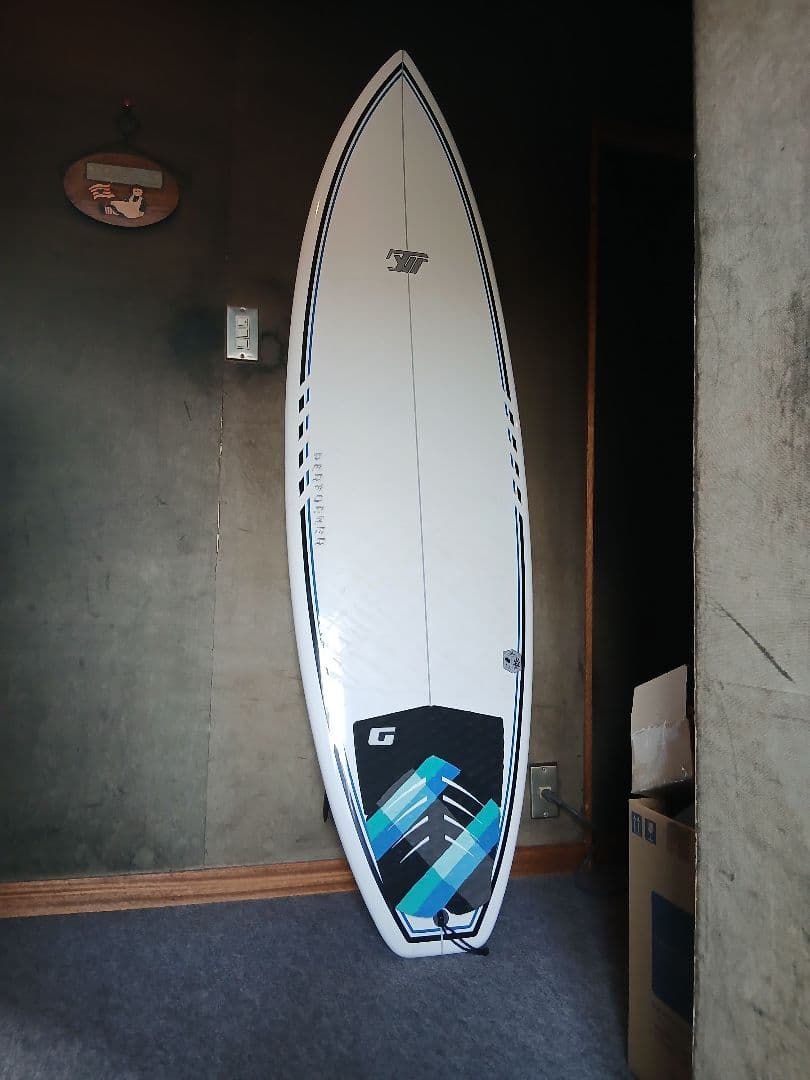 G ショートボード ホワイト/ブルー