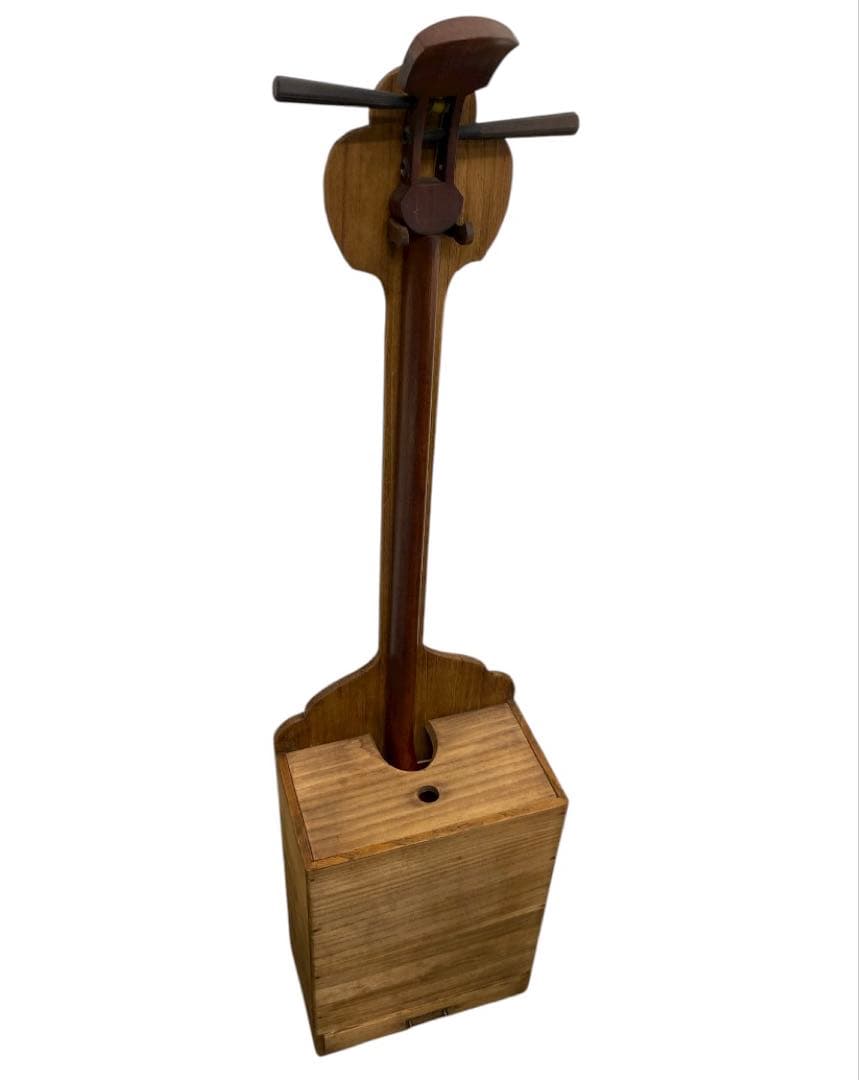 昭和レトロ　三味線(三味線スタンド付き)　25サ109