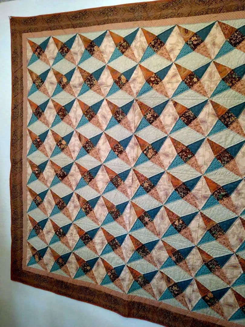 ※ヴィンテージキルト　タペストリー【Kaleidoscope】