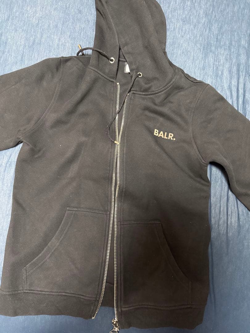 BALR. ブラック フード付きジャケット & ジャージパンツ セット