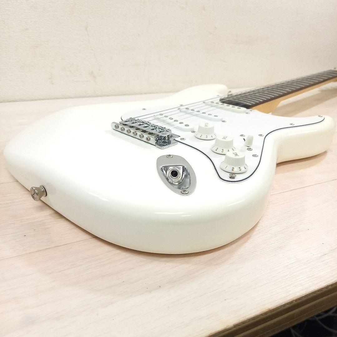 美品◎PLAYTECH ストラトキャスター ホワイト 白 セット1付属