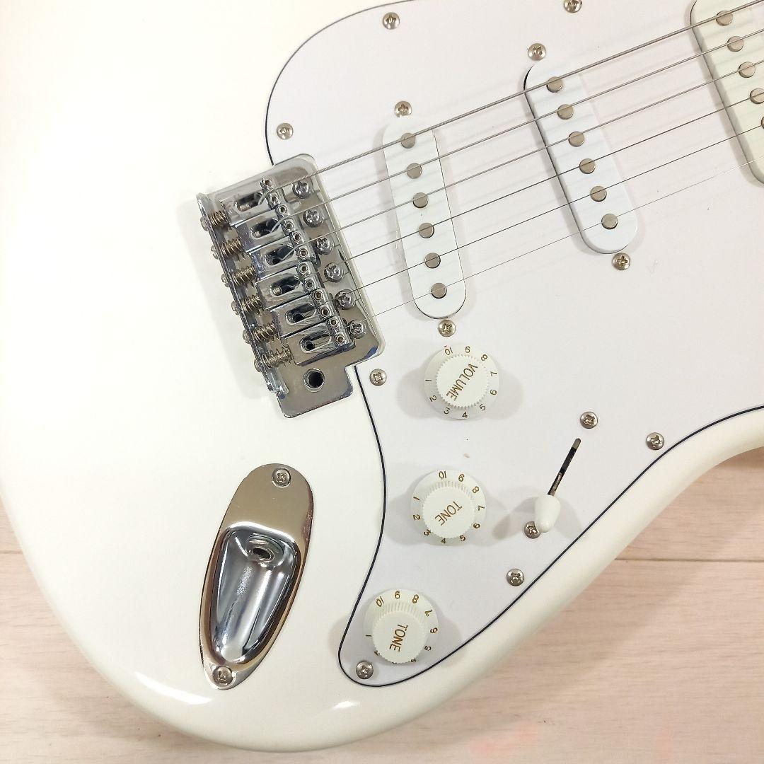 美品◎PLAYTECH ストラトキャスター ホワイト 白 セット1付属