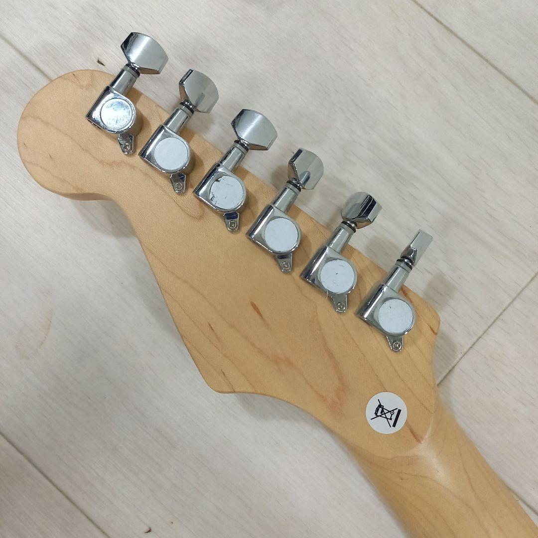 美品◎PLAYTECH ストラトキャスター ホワイト 白 セット1付属