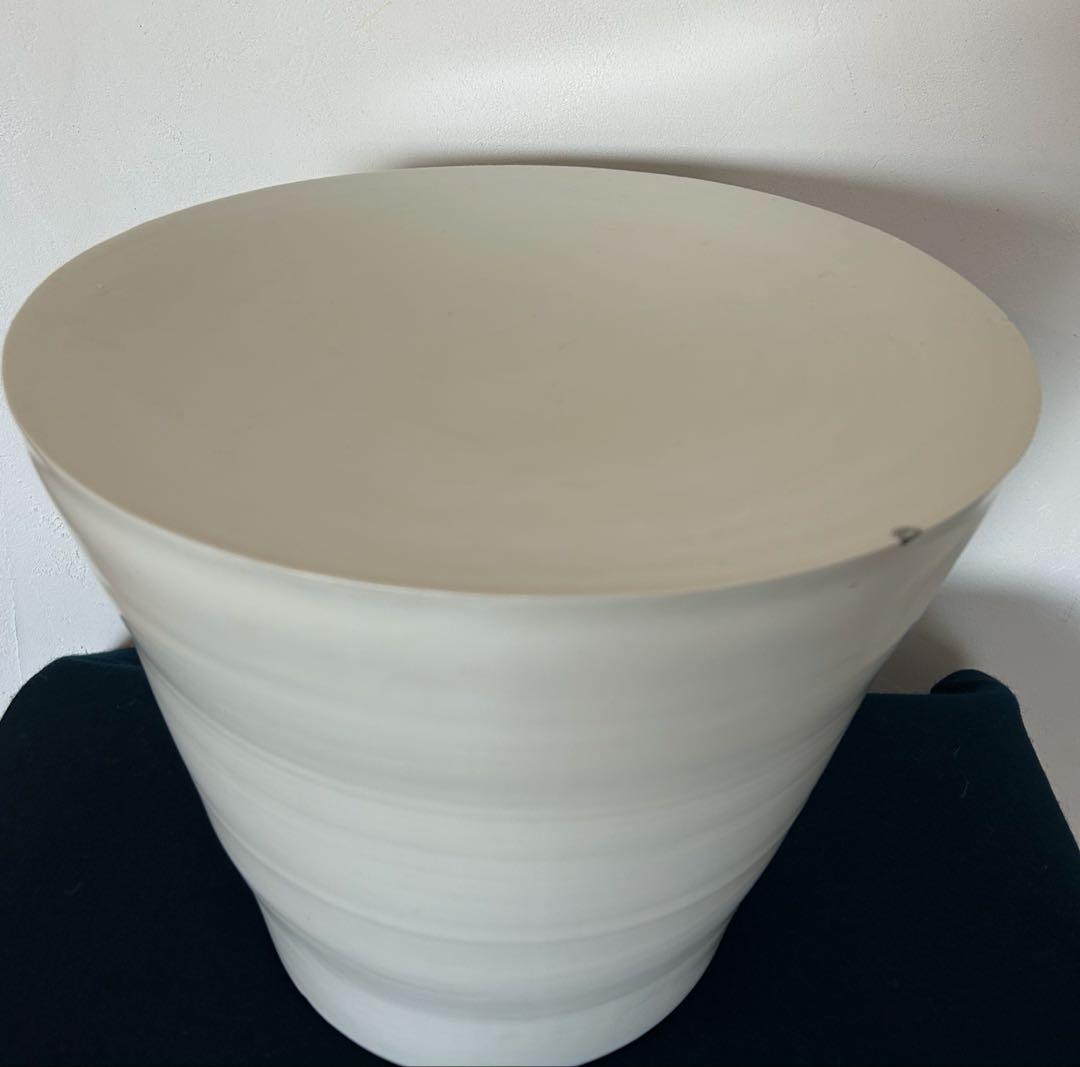 黒田泰三　白磁　台鉢　大