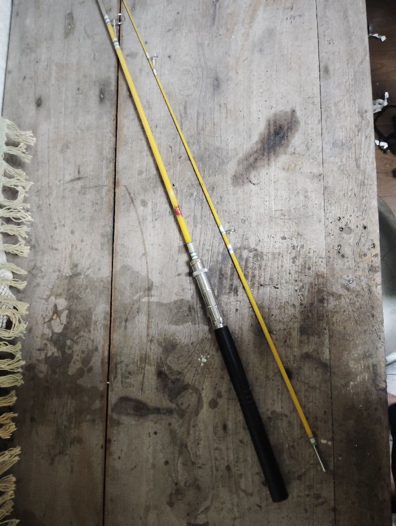 strong オールド　5.3ft　スピニング　ロッド　グラス
