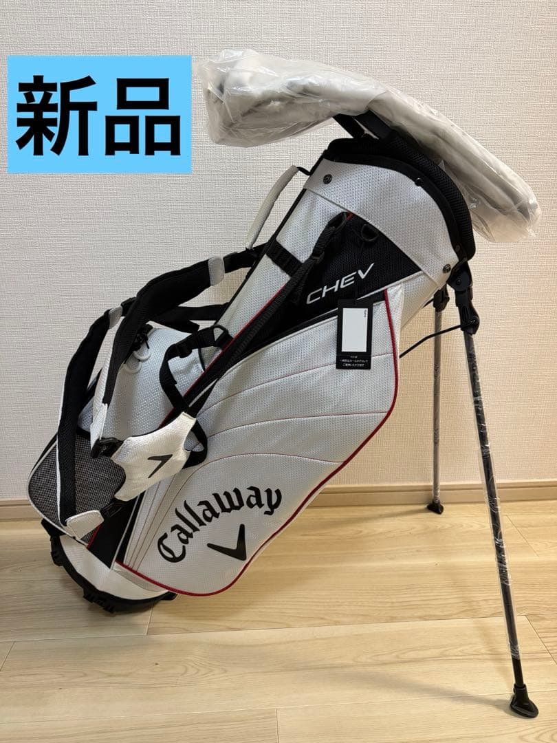 ★新品Callaway CHEV ゴルフバッグスタンド式　25 JM ホワイト