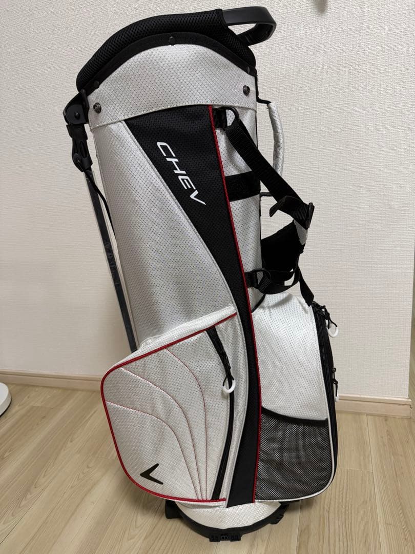 ★新品Callaway CHEV ゴルフバッグスタンド式　25 JM ホワイト