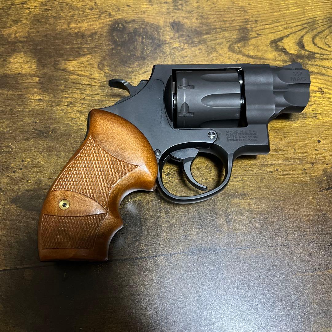 S&W M327 R8 HW モデルガン　タナカ パンドラアームズ　木製グリップ