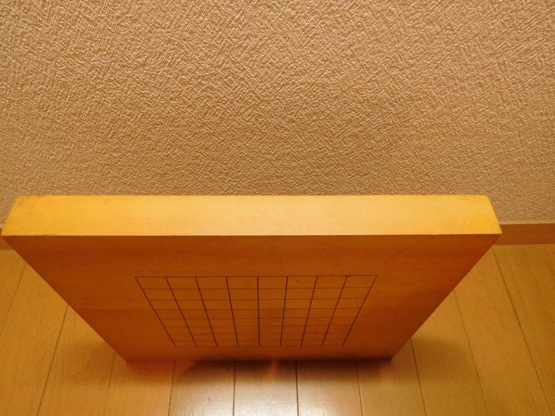 囲碁盤　本榧盤　1寸盤　表13路　裏9路