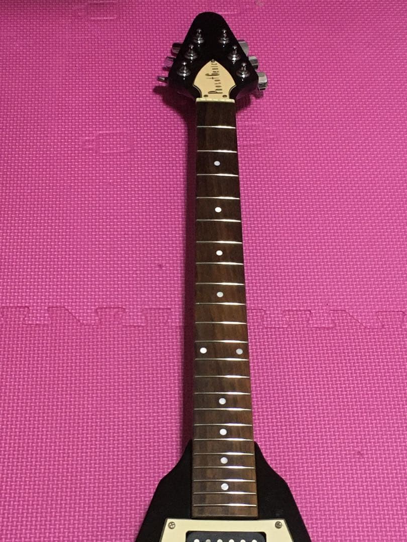 エレキギター フライングV 楽器 Photogenic flying V 黒白