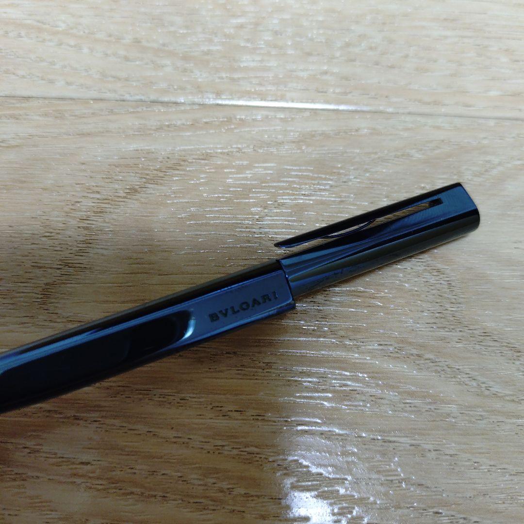 BVLGARI　メタリックブルー　ボールペン