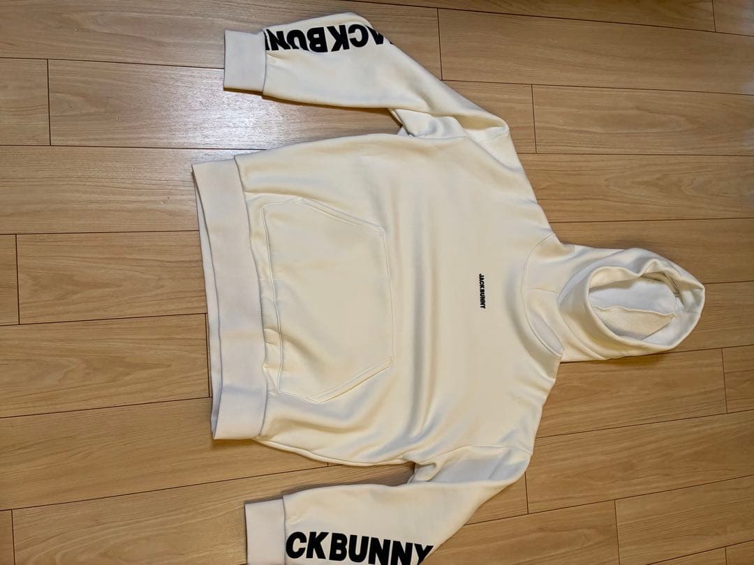 【大きめ】６号JACK BUNNY フード付きホワイトトレーナー