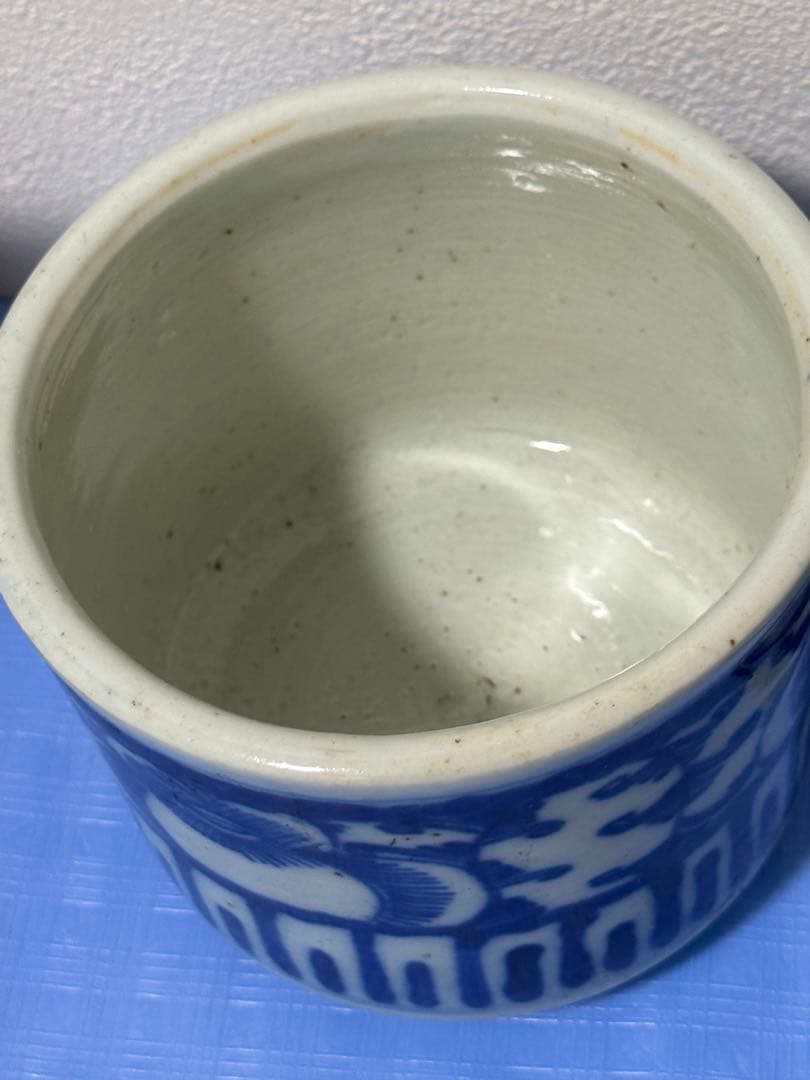 中国古玩 清時代 染付香炉