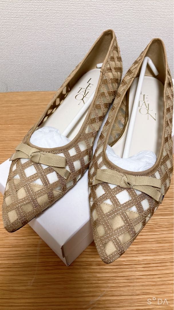 ルタロン　ポインテッドGINGHAMチュールバレエ　25.5cm