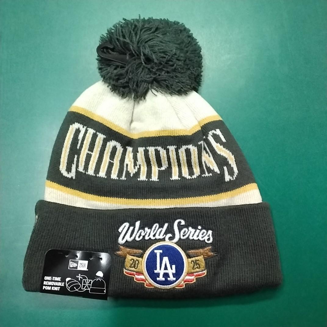 ドジャース 2025年 ワールドチャンピオン記念 ニット帽 パレード着用モデル