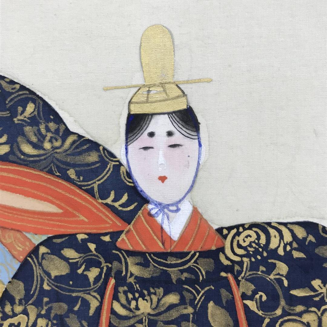 作者不詳/雛図/おひな様図/ヒナ図/掛軸/名家伝来/AE-15