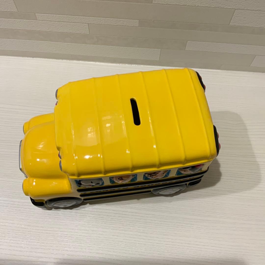 スヌーピー スクールバス　　貯金箱
