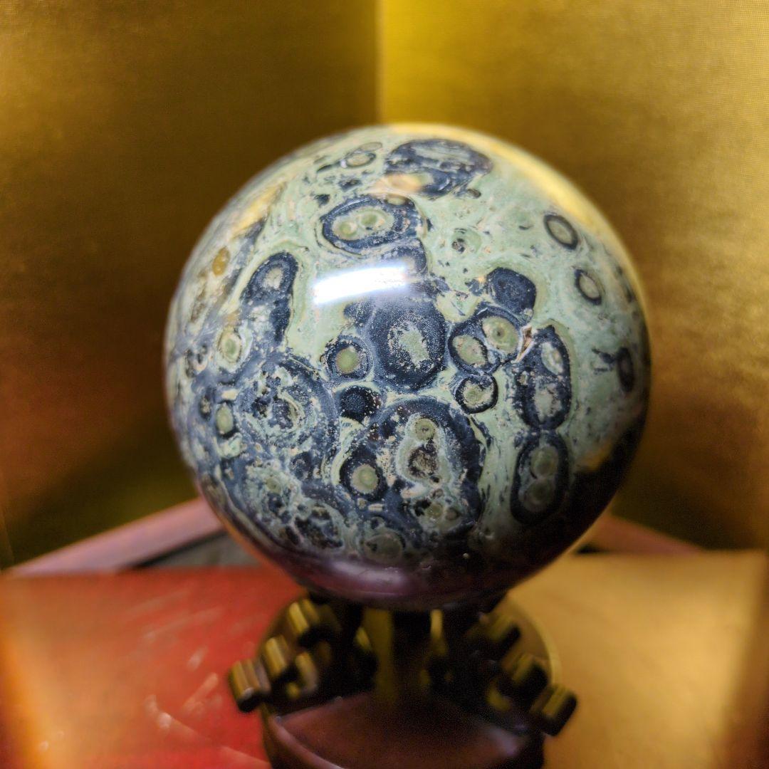 カンババジャスパー スフィア 直径85mm 1kg 丸玉 天然石 パワーストーン