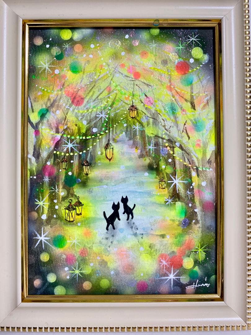 ぷうあ絵画2点　　　　光の先へ