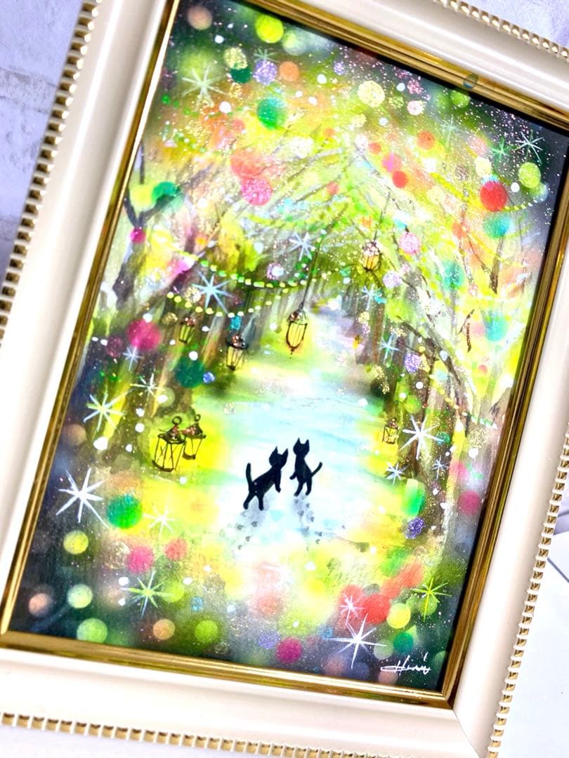 ぷうあ絵画2点　　　　光の先へ