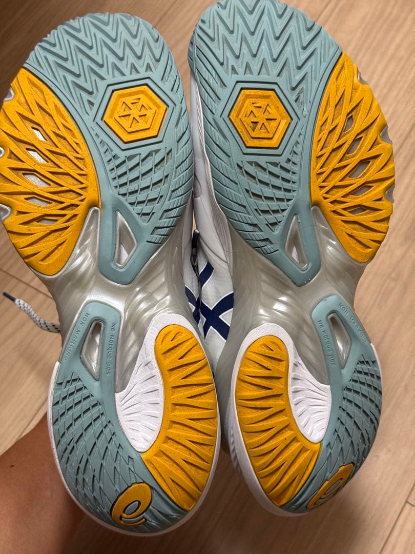 ASICS バレーボールシューズ 28.5cm RISE メタライズ