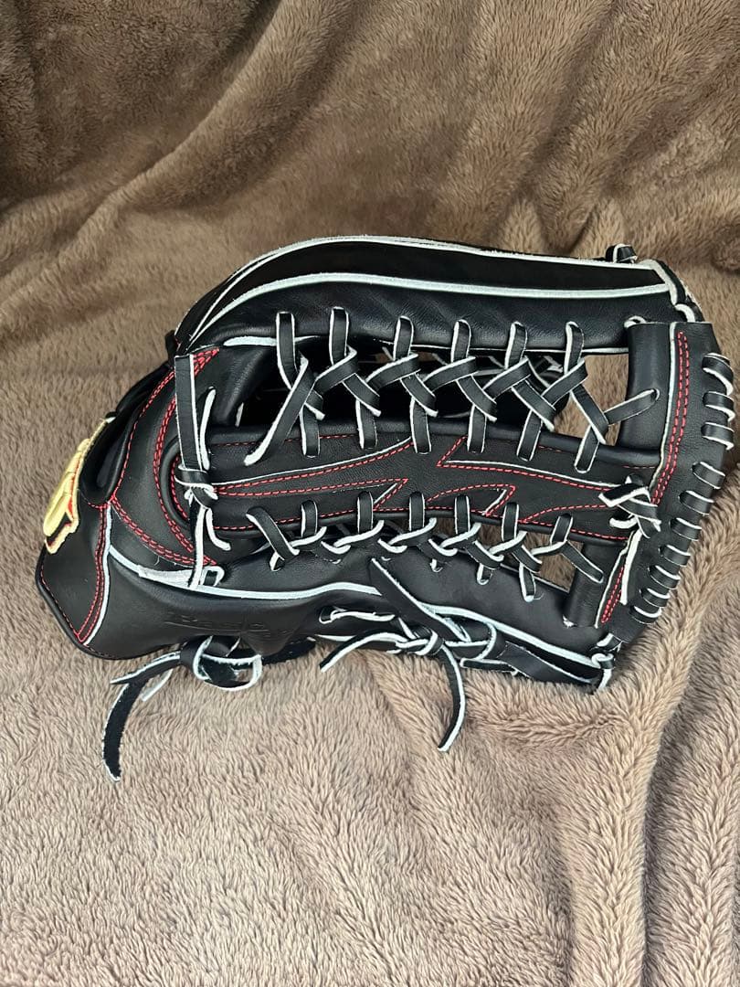 Wilson 軟式野球グローブ 黒　外野用