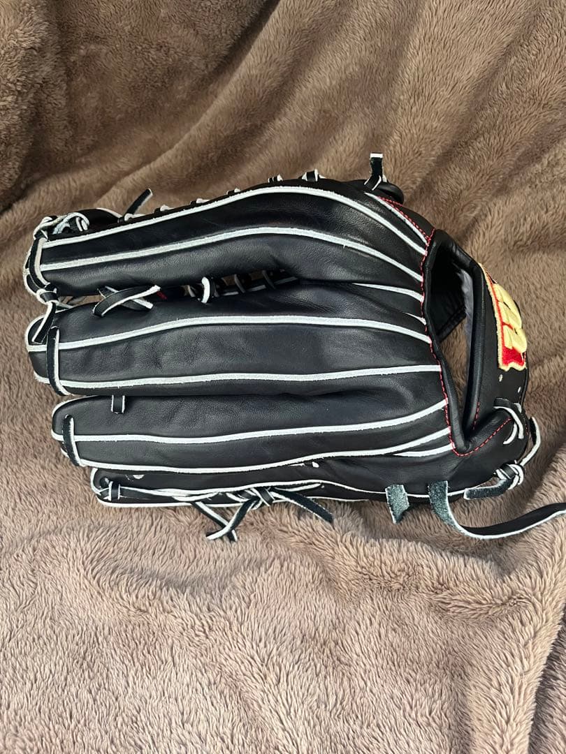 Wilson 軟式野球グローブ 黒　外野用