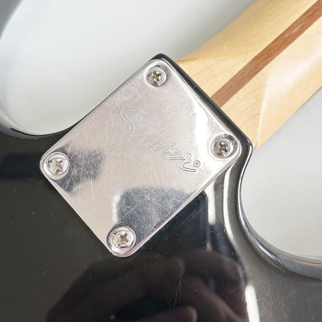 【美品】Squier Stratcaster Standard BLK Sケース