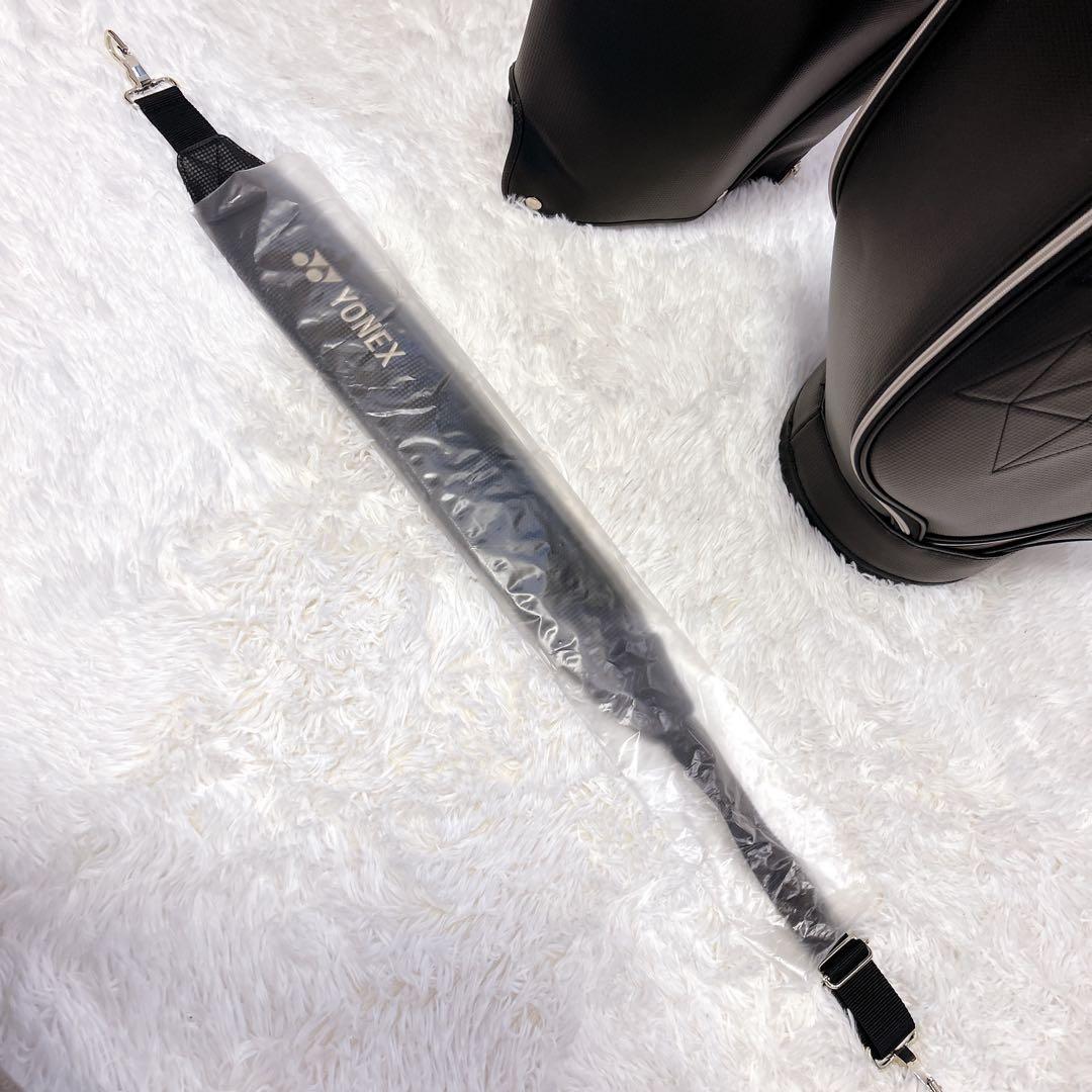 新品未使用タグ付き YONEX ゴルフバッグ キャディバッグ ネームプレート付き