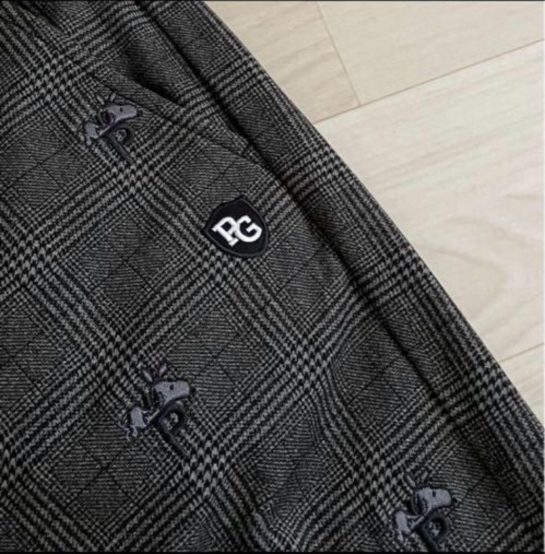 PEARLY GATES パーリーゲイツ　グレンチェック スヌーピー総柄パンツ6