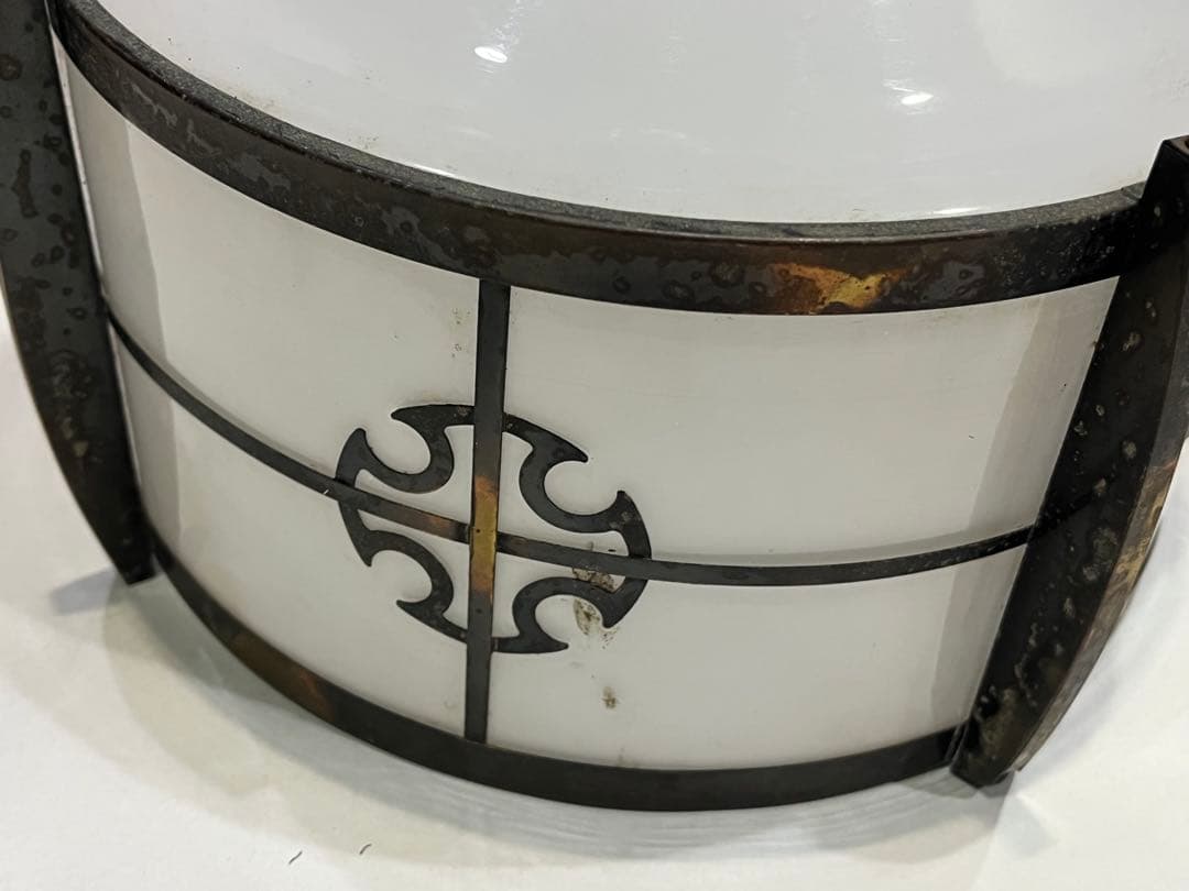 \"希少\" 電笠　シェード　ミルクガラス