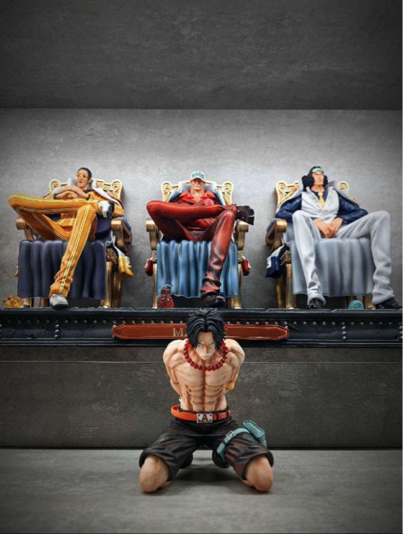 ワンピース 海軍本部三大将 赤犬 青雉 黄猿 頂上戦争フィギュア ガレージキット