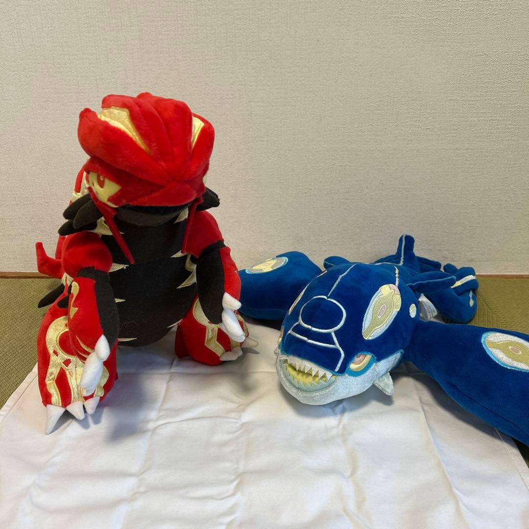 ポケモン ゲンシグラードン ゲンシカイオーガ ぬいぐるみ ポケモンセンター限定