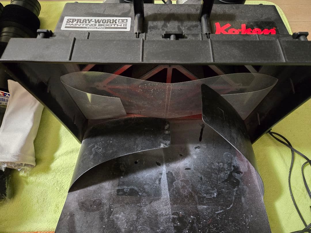 スプレーワーク ペインティングブースII（ツインファン）中古品