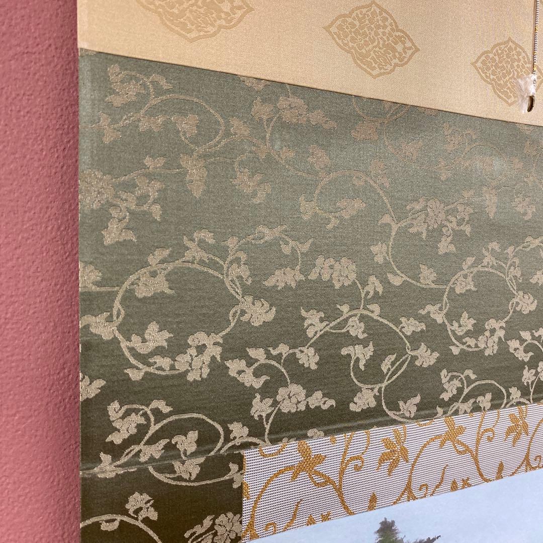 美品 掛け軸 高橋新三郎作 東大寺図 共箱 太巻き付 京都 風景画