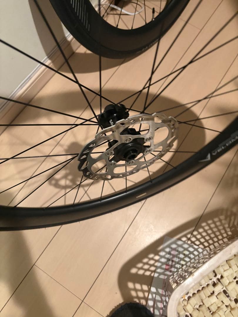 velomann 55mm カーボンホイール　ディスク、タイヤ、ローター付き