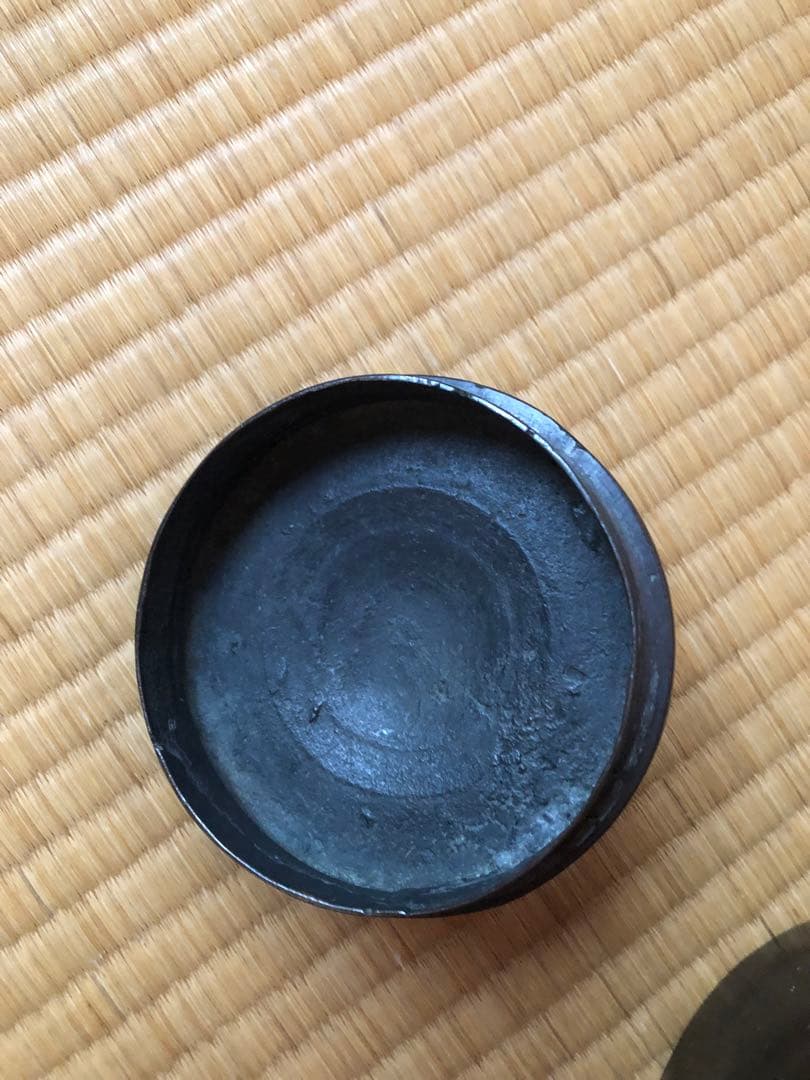 時代　唐銅　水指　浄林造