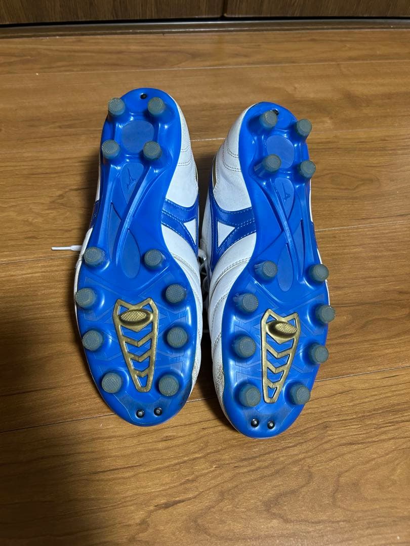 【中古】モレリア プロ　ホワイト×ブルー　26.5cm 海外版