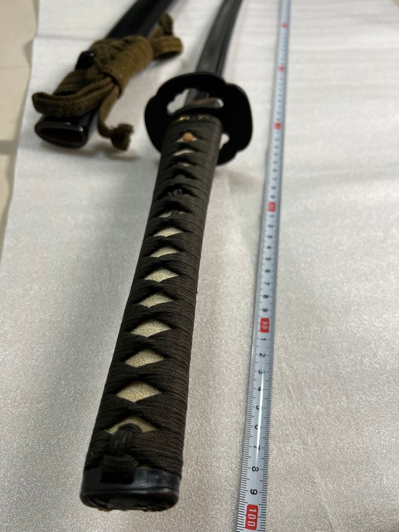 黒の鞘の刀 約100cm 模造刀　勢州　藤原朝臣　村正