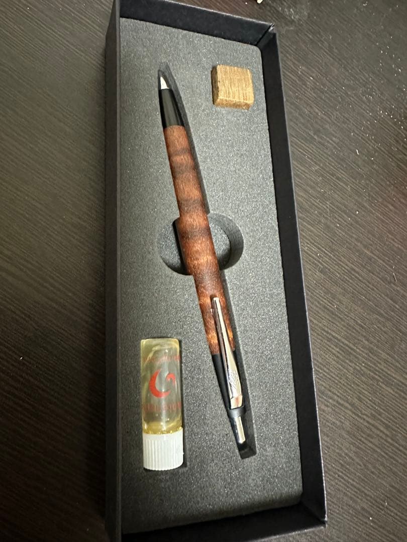 野原工芸 本店限定樹種 本花梨虎杢 極上杢 0.5mm 新型シャープペンシル